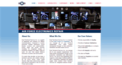 Desktop Screenshot of airforce-electronics-repair.com
