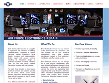 Tablet Screenshot of airforce-electronics-repair.com